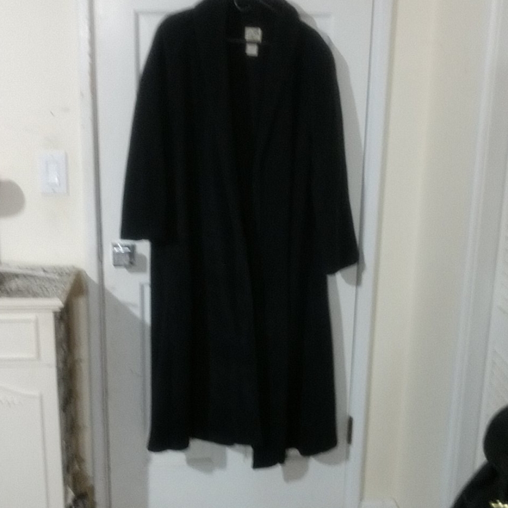 Travelsmith Black Full Length Coat